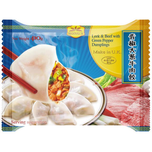 Hong's 青椒大葱牛肉水饺 410g