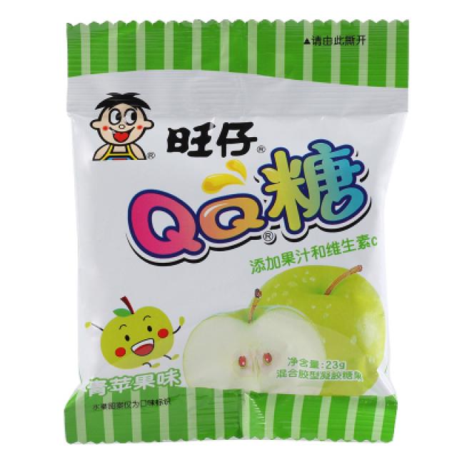 【特价】旺仔QQ糖 青苹果味 20g X 5包【零食】
