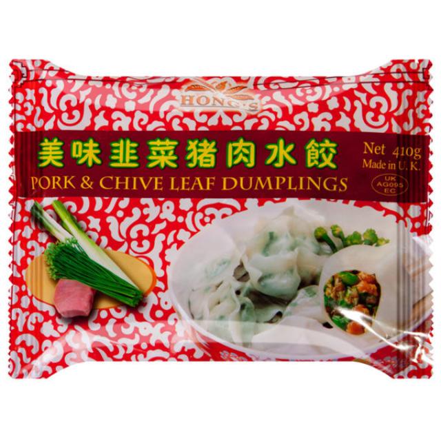 特价 Hong's 韭菜猪肉水饺 410g 【冷冻】