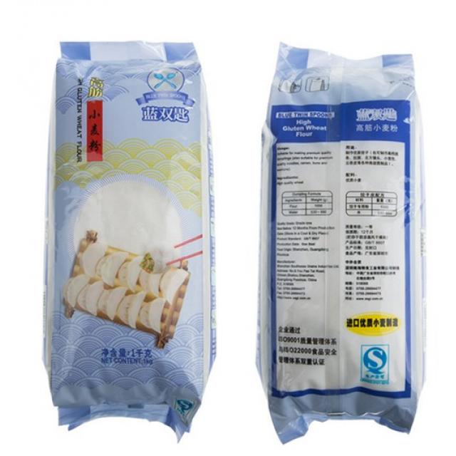 蓝双匙 高筋小麦粉 饺子专用粉 1kg
