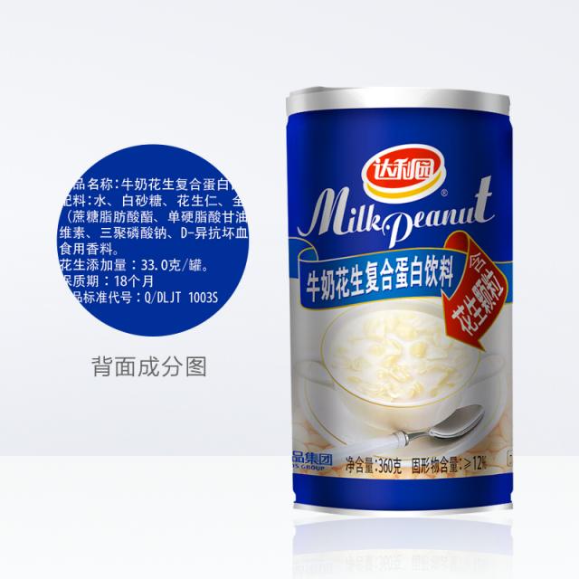 达利园 牛奶花生复合蛋白饮料 360g