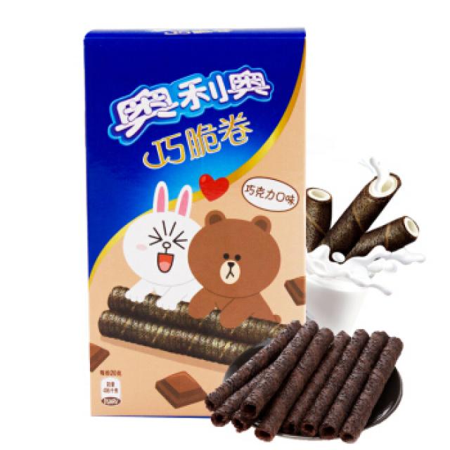 奥利奥 巧脆卷 巧克力味 55g【零食】