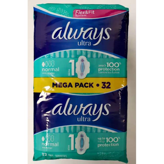Always （1号长）卫生巾 26装