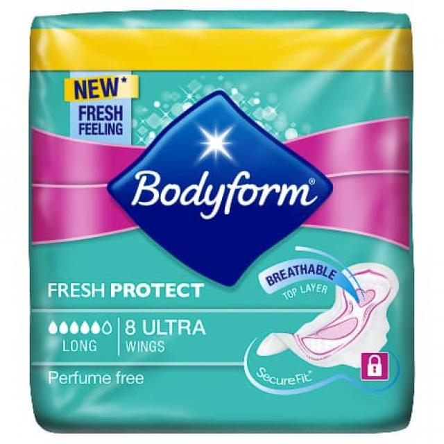Bodyform 无香型夜用卫生巾 8装