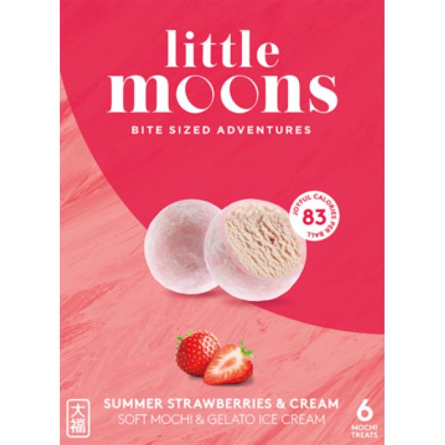 小月亮 草莓味冰淇淋 192g【冷冻零食】