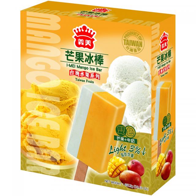 义美 双色棒冰 芒果牛奶 437.5g【冷冻零食】