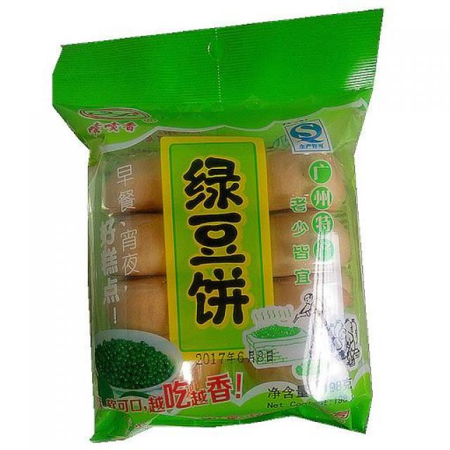 喷喷香 绿豆饼 198克【零食】