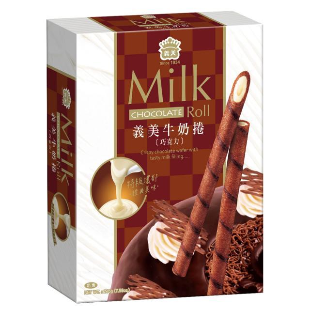 义美 巧克力牛奶卷 95g【零食】