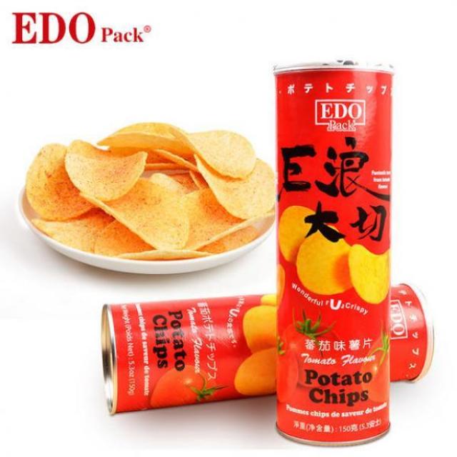 EDO 巨浪大切 番茄味薯片 150g【零食】