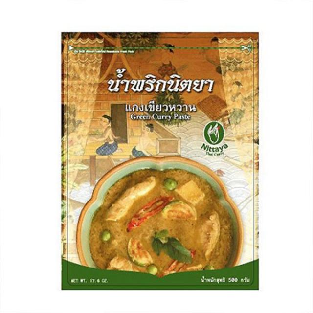 促销 NITTAYA 泰国青咖喱酱 1kg【调料】