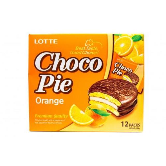 【特价】乐天 巧克力派 - 香橙味 336g