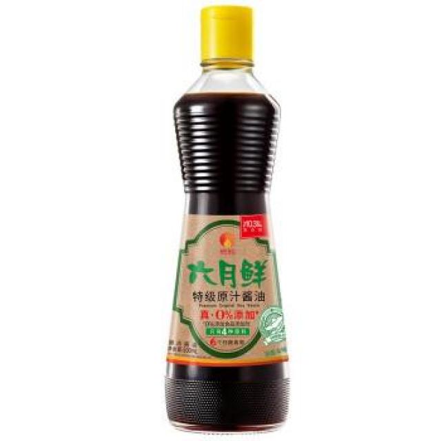 【特价】六月鲜 特级原汁酱油 500ml