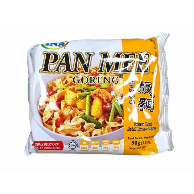 【特价】INA PAN MEE 咖喱干捞板面（细条） 90g